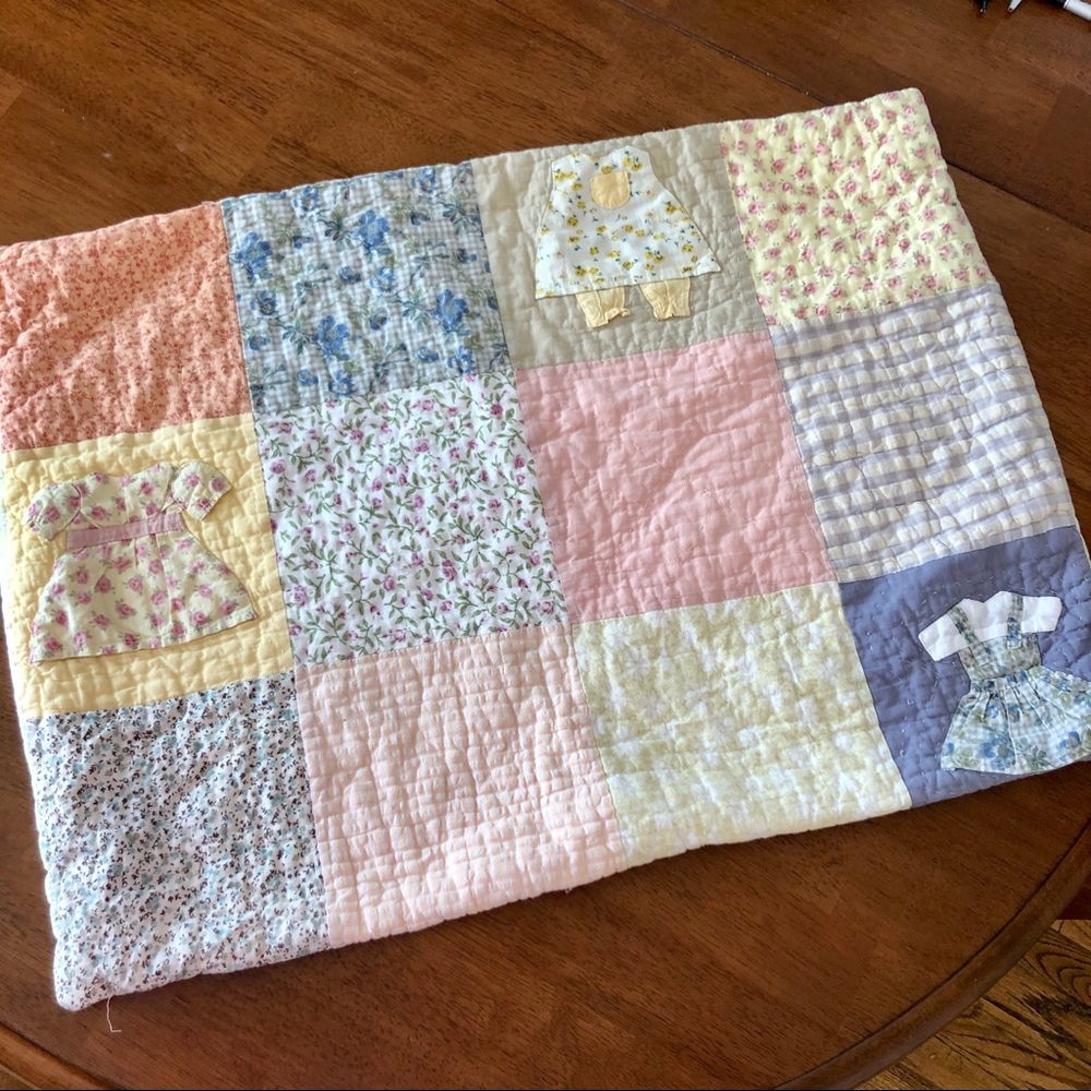 Vintage Quilted Pillow Sham Case👶👧👧